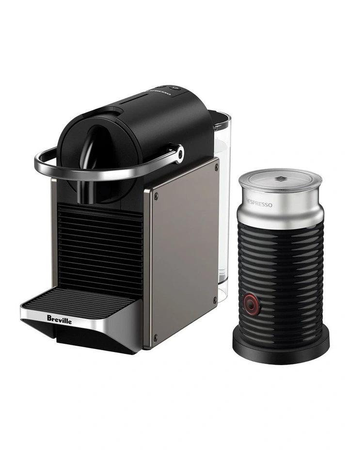 Nespresso Pixie Redesign Bundle BEC470TTN4JAN1 in Titan image 3