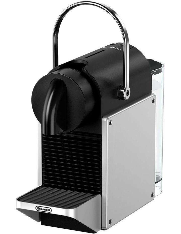 Pixie Capsule Coffee Machine & Milk in Silver (EN127.SAE) image 3