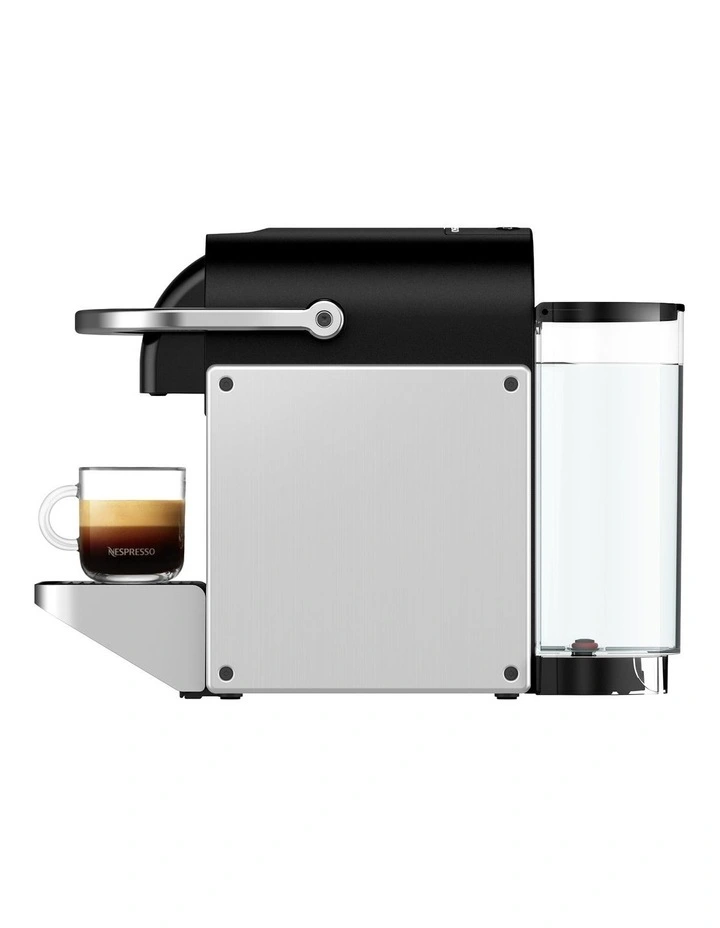 Pixie Capsule Coffee Machine & Milk in Silver (EN127.SAE) image 4