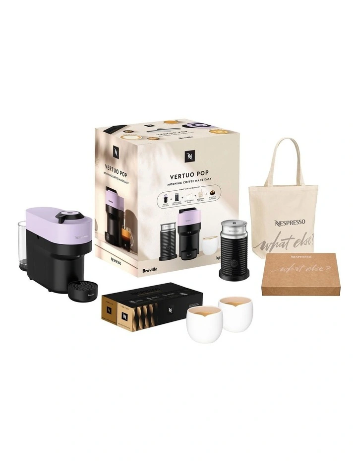 Vertuo Pop Morning Starter Set BNV150LIL4IAN2 in Lilac image 1