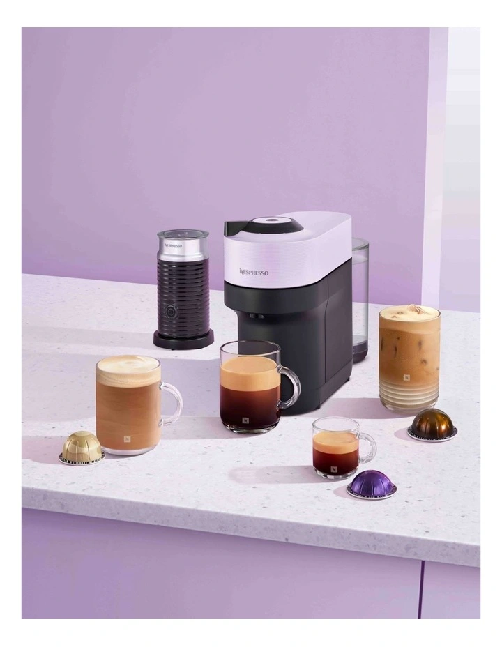Vertuo Pop Morning Starter Set BNV150LIL4IAN2 in Lilac image 2