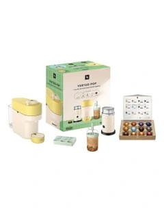 Vertuo Pop Capsule Coffee Machine ENV90LAE in Lemon