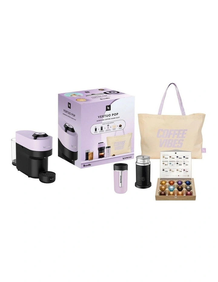 Vertuo Pop Machine Bundle Starter Pack in Lilac BNV150LIL4IAN3 image 1