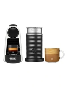 Essenza Mini Capsule Coffee Machine Bundle in White EN85WMTAE