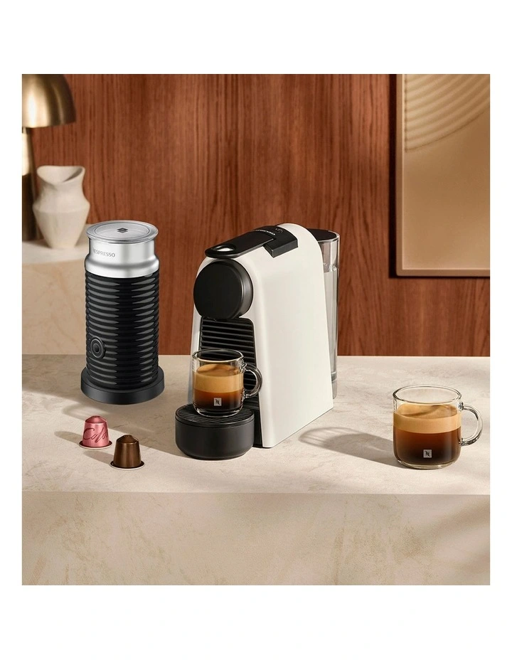 Essenza Mini Capsule Coffee Machine Bundle in White EN85WMTAE image 2