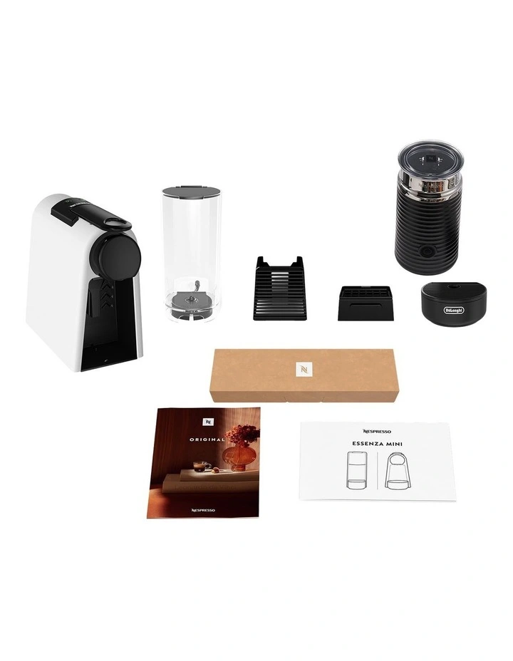 Essenza Mini Capsule Coffee Machine Bundle in White EN85WMTAE image 5