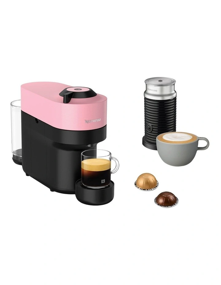 Vertuo Pop Capsule Coffee Machine Value Pack in Candy Pink ENV90PAEPACK26 image 3