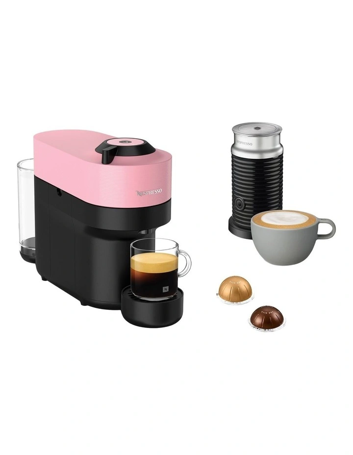 Vertuo Pop Capsule Coffee Machine Value Pack in Candy Pink ENV90PAEPACK26 image 3