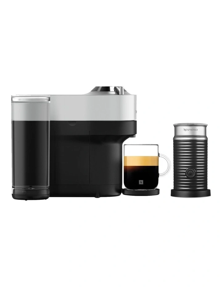 Vertuo Pop & Deluxe Capsule Coffee Machine Bundle in Silver image 4