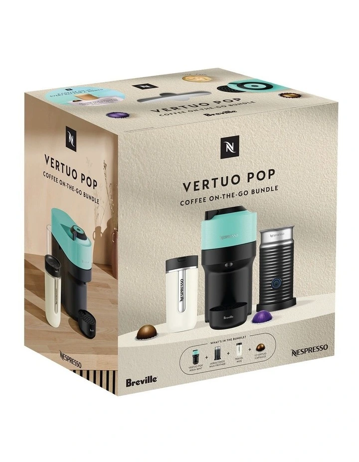 Vertuo Pop Capsule Coffee Machine Bundle BNV150MIN4IAN3 in Mint image 7
