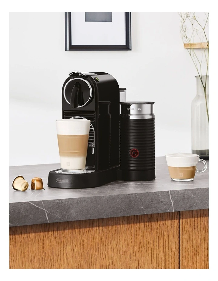 Citiz & Milk Capsule Coffee Machine in Black EN267BAE image 2