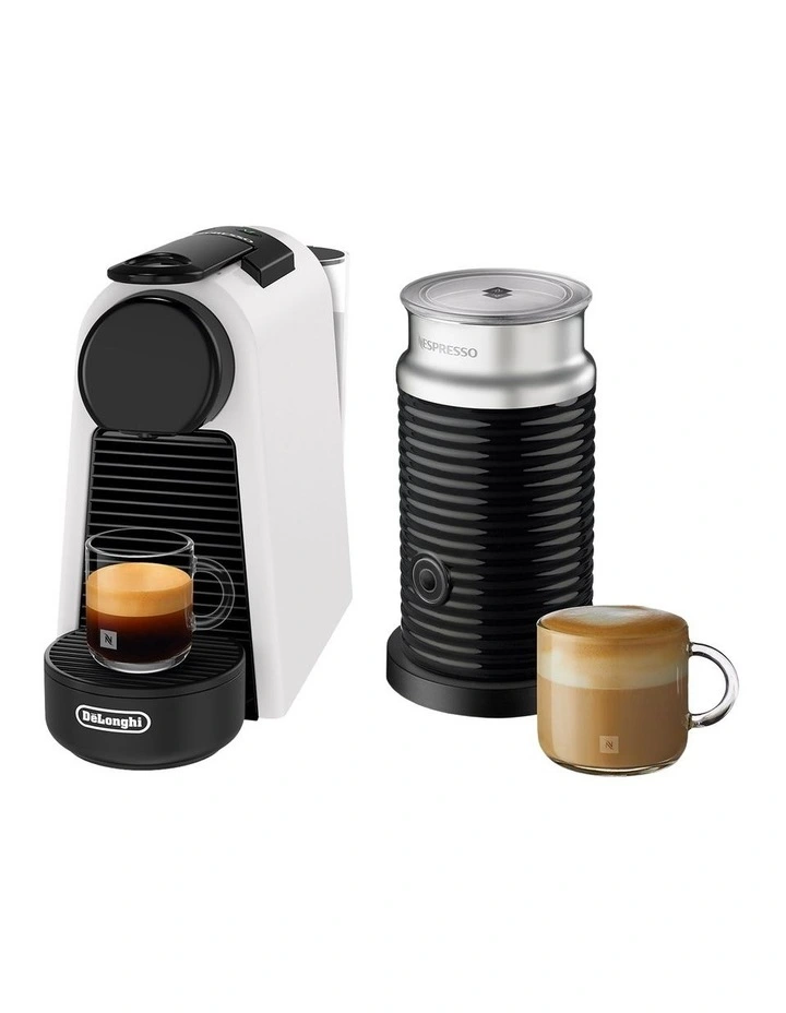 Essenza Mini Capsule Coffee Machine Bundle in White EN85WAE image 1