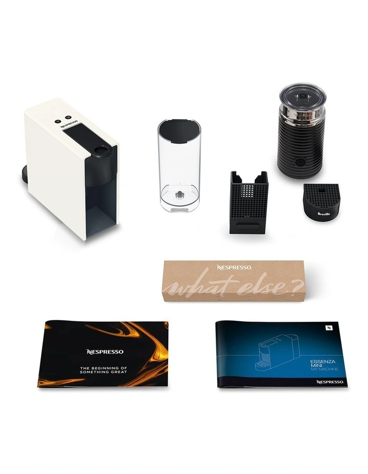 Essenza Mini & Milk Capsule Coffee Machine BEC250WHT in White image 5