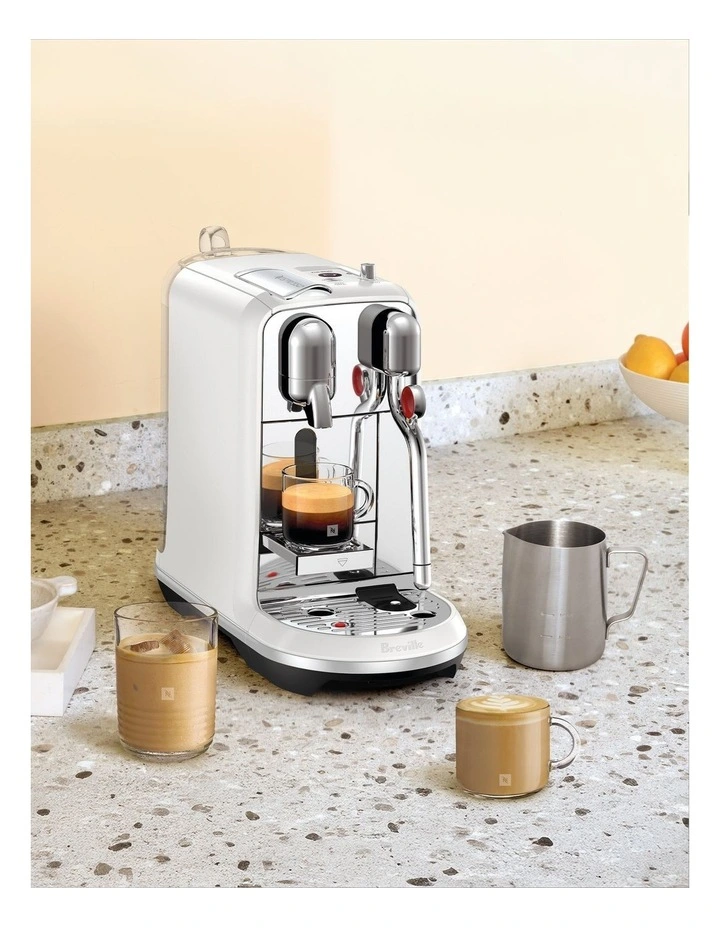 Creatista Plus Capsule Coffee Machine in Sea Salt White BNE800SST image 2