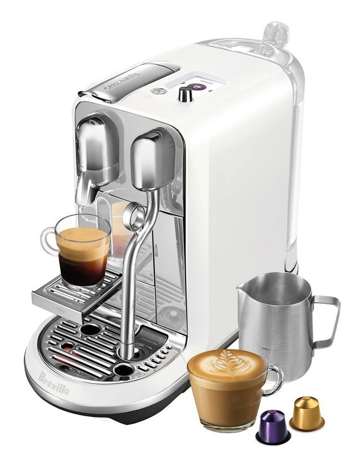 Creatista Plus Capsule Coffee Machine in Sea Salt White BNE800SST image 3