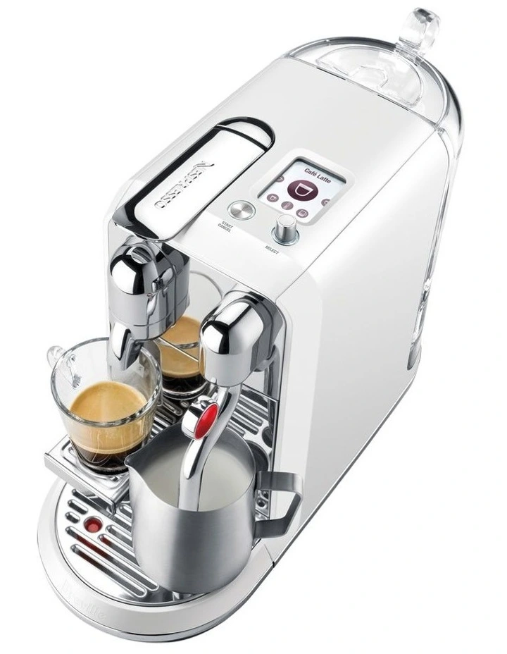 Creatista Plus Capsule Coffee Machine in Sea Salt White BNE800SST image 4