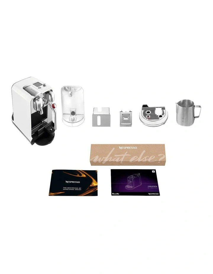 Creatista Plus Capsule Coffee Machine in Sea Salt White BNE800SST image 5