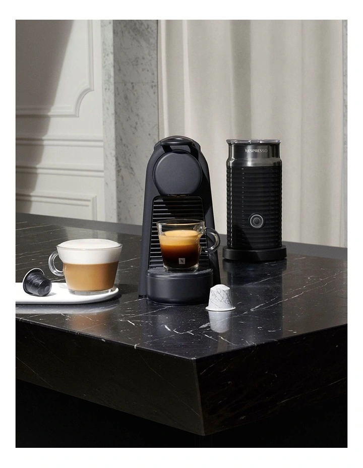 Essenza Mini and Milk Capsule Coffee Machine in White EN85BMAE image 2
