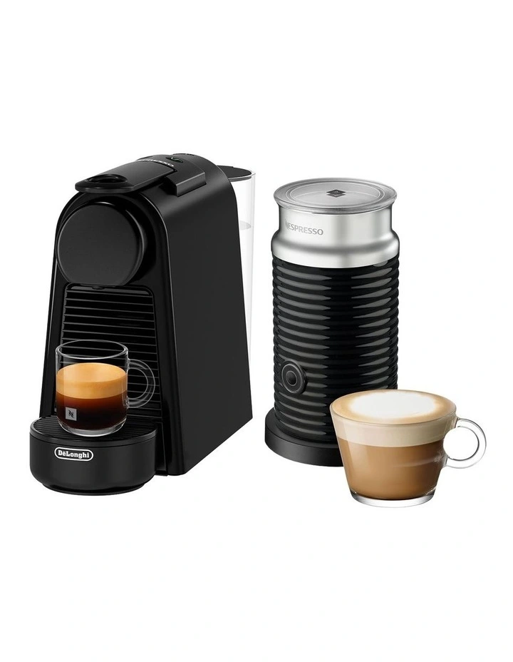 Essenza Mini and Milk Capsule Coffee Machine in White EN85BMAE image 3