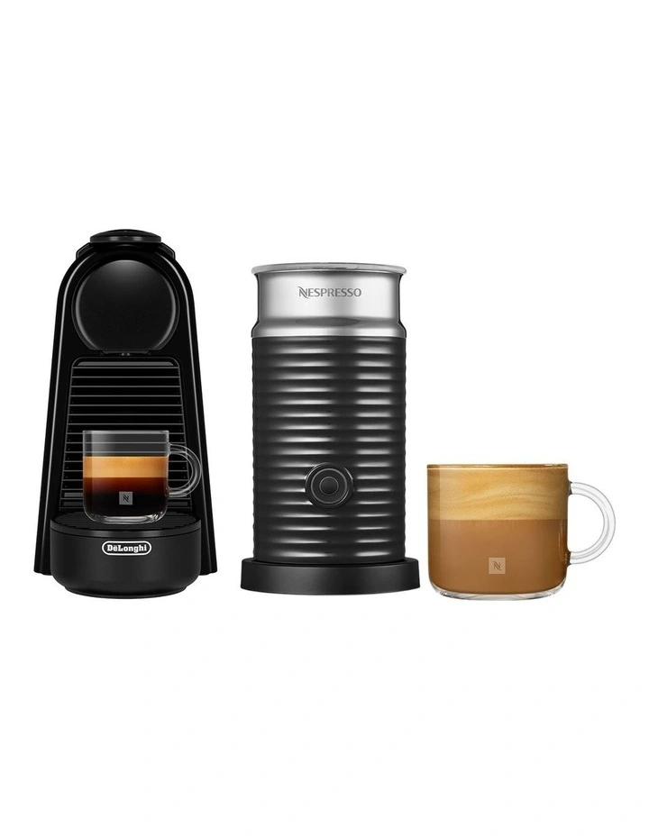 Essenza Mini and Milk Capsule Coffee Machine in White EN85BMAE image 3