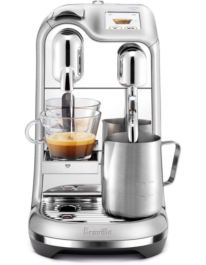 Nespresso By Breville The Creatista Pro Capsule Coffee Machine Brushed Stainless Steel Bne900bss Myer