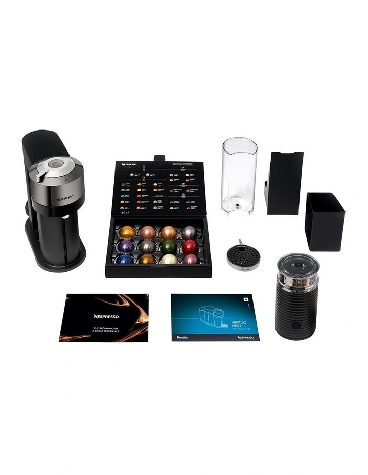 Vertuo Next Deluxe & Milk Capsule Coffee Machine in Dark Chrome BNV570DCR image 2