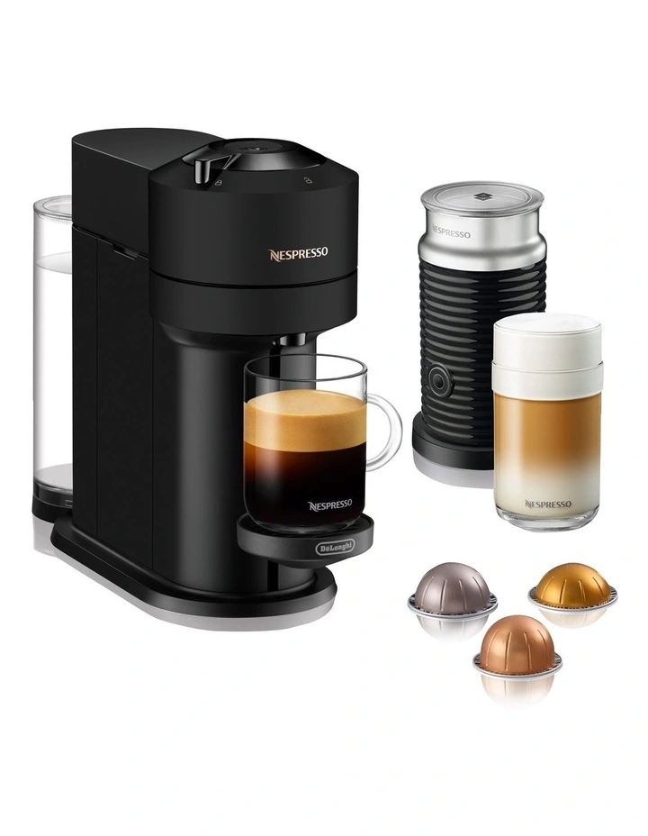 Vertuo Next Premium Coffee Machine With Aeroccino Matte Black ENV120BMAE image 2