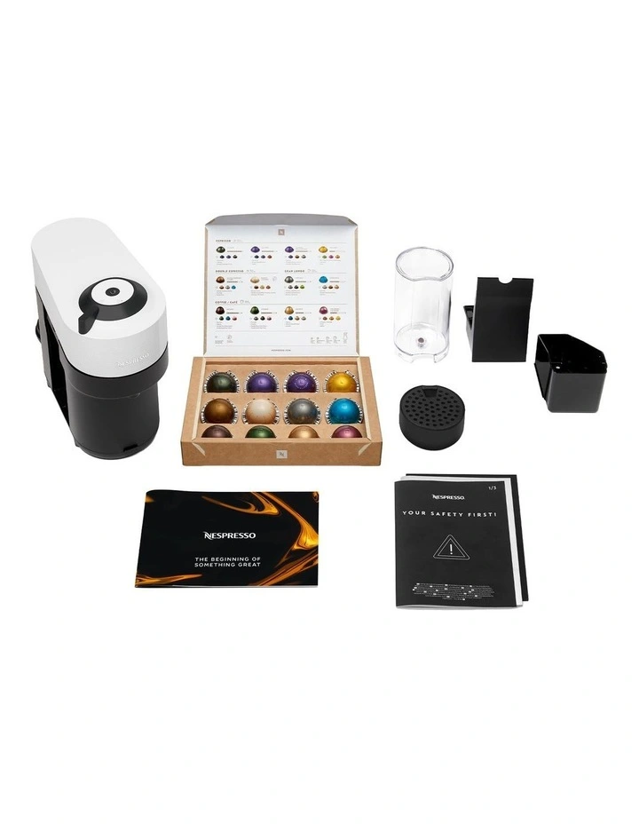 Vertuo Pop Capsule Coffee Machine Solo in Coconut BNV120WHT4JAN1 in White image 5