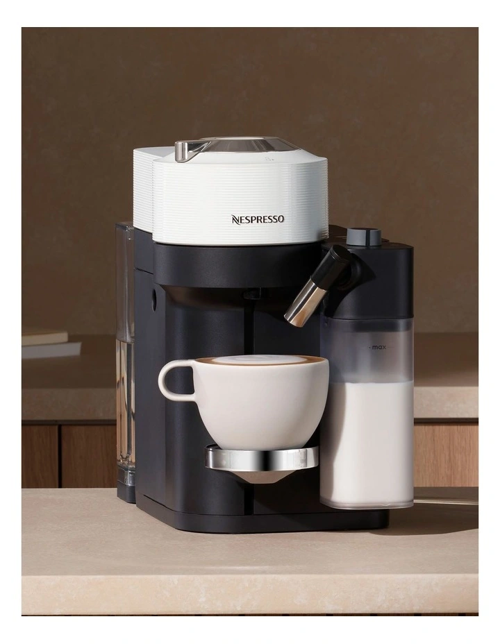 Vertuo Lattissima Capsule Coffee Machine ENV300W in White image 2