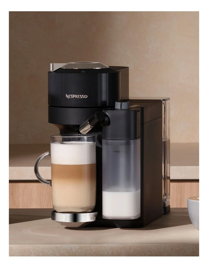 Vertuo Lattissima Capsule Coffee Machine ENV300B in Black image 2