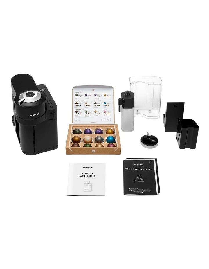 Vertuo Lattissima Capsule Coffee Machine ENV300B in Black image 5