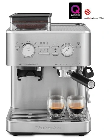 Semi Automatic Espresso Machine with Burr Grinder in Stainless Steel 5KES6551ASX