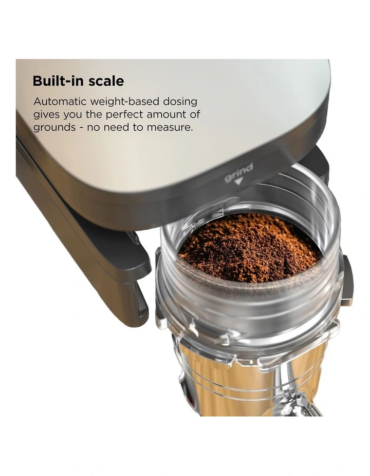 Luxe Cafe Manual Espresso Machine in Oat Milk ES601WHANZ image 2