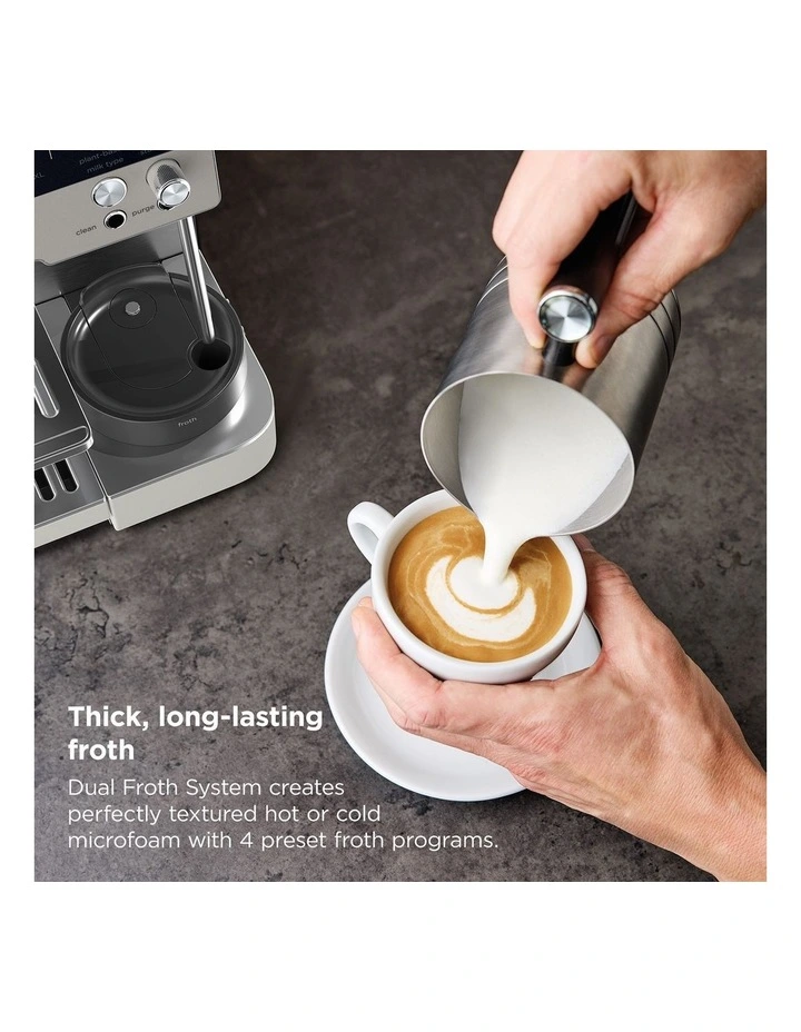 Luxe Cafe Manual Espresso Machine in Oat Milk ES601WHANZ image 5