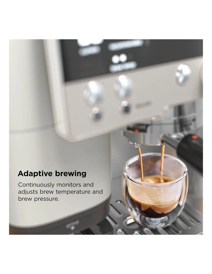 Luxe Cafe Manual Espresso Machine in Oat Milk ES601WHANZ image 6