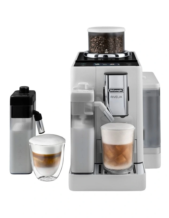 Rivelia With Cool Carafe Fully Automatic Coffee Machine in Arctic White EXAM44057W image 1