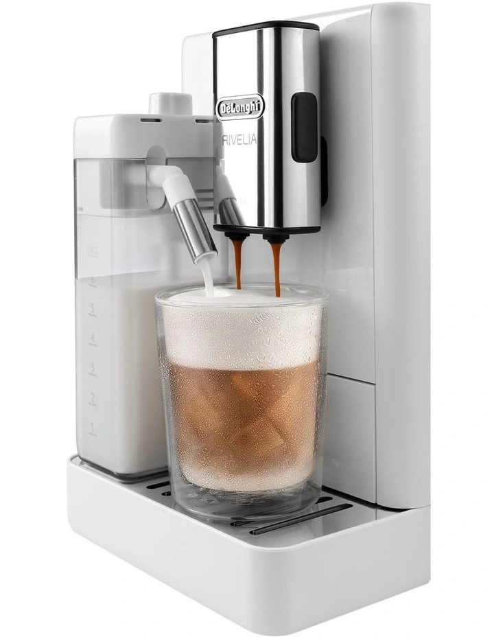 Rivelia With Cool Carafe Fully Automatic Coffee Machine in Arctic White EXAM44057W image 3
