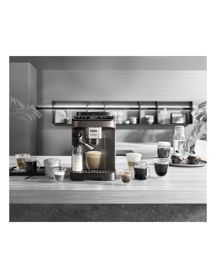 Magnifica Evo Next Fully Automatic Coffee Machine in Titanium ECAM31080TB image 2
