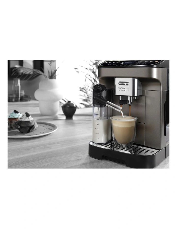 Magnifica Evo Next Fully Automatic Coffee Machine in Titanium ECAM31080TB image 4