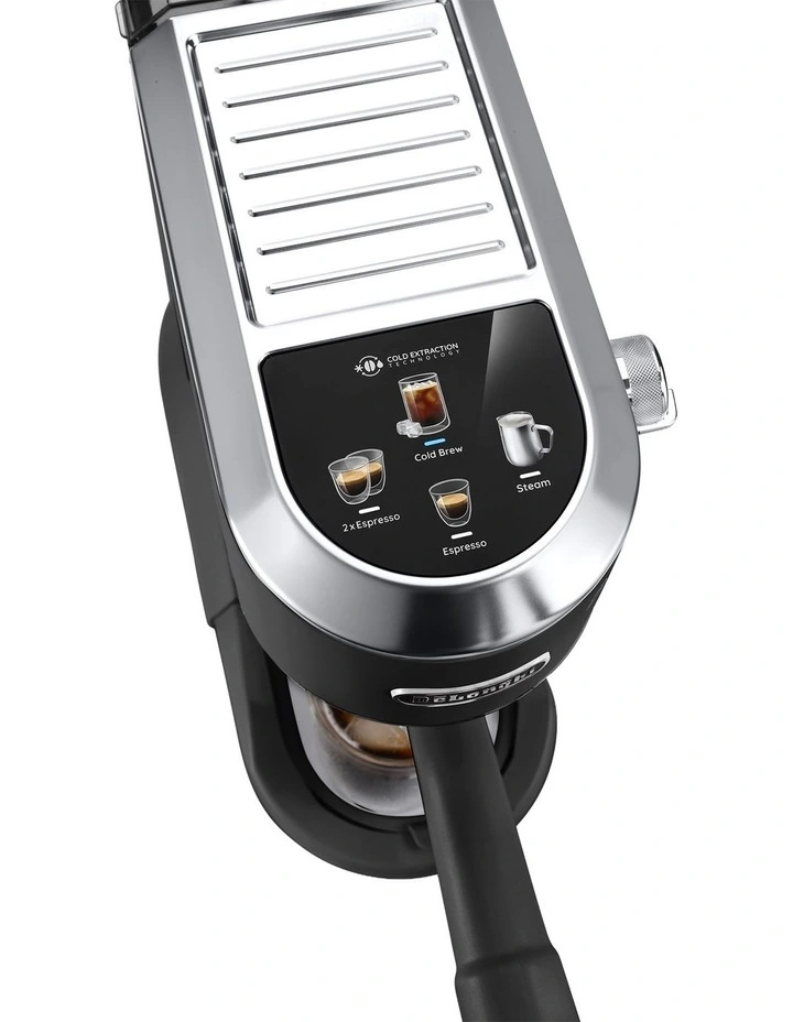 Dedica Duo With Cold Brew Manual Coffee Machine EC890BK in Black image 4