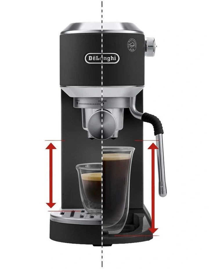 Dedica Duo With Cold Brew Manual Coffee Machine EC890BK in Black image 7