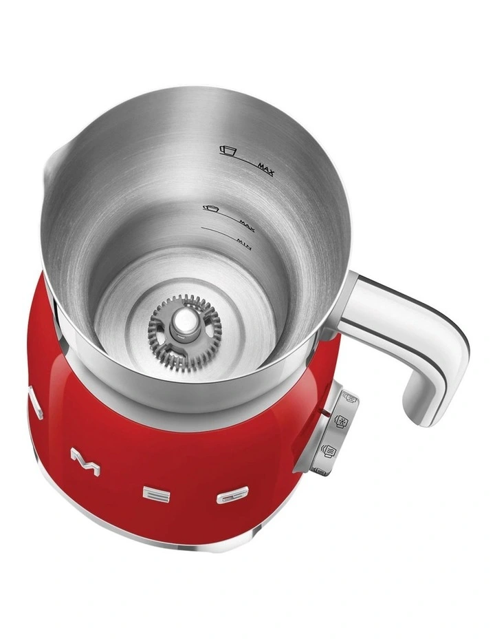 50's Style Retro Milk Frother in Red MFF11RDAU image 5