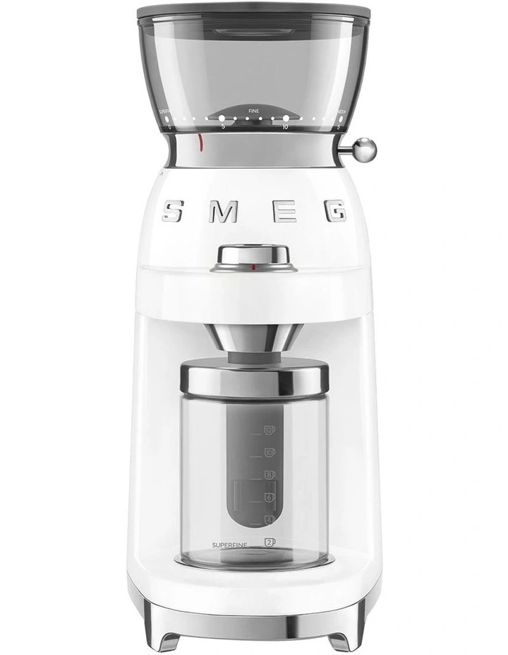 50's Style Retro Coffee Grinder CGF03WHAU in White image 1