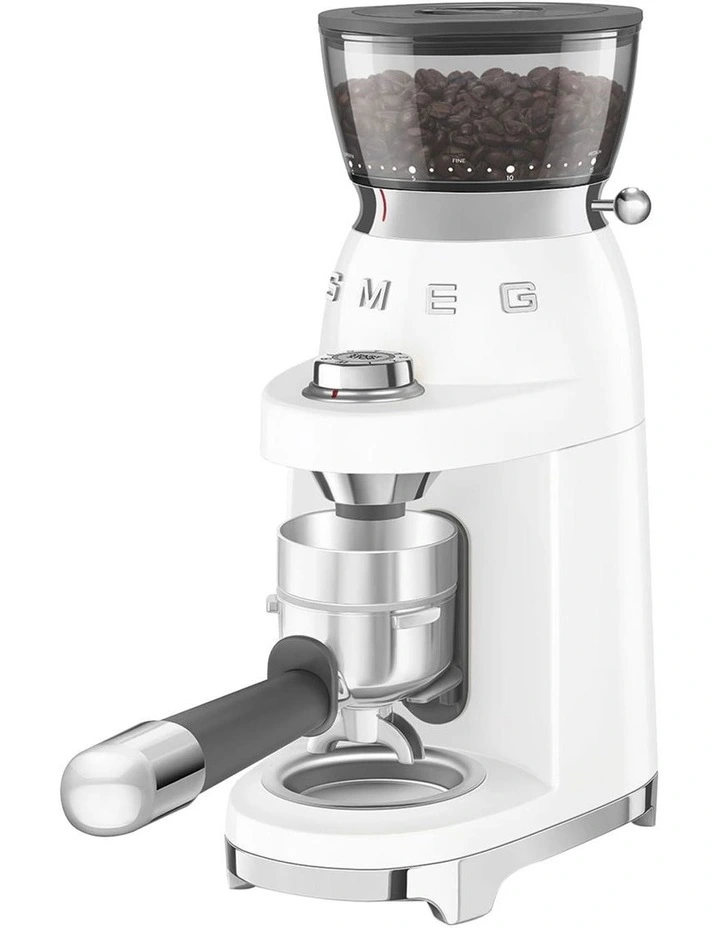 50's Style Retro Coffee Grinder CGF03WHAU in White image 5