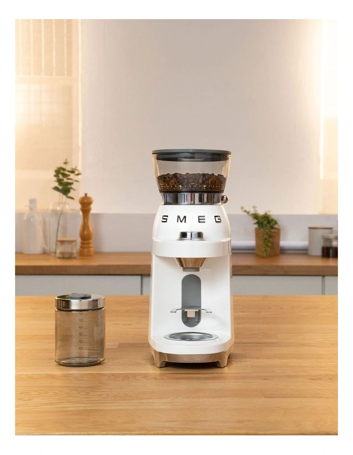 50's Style Retro Coffee Grinder CGF03WHAU in White image 7