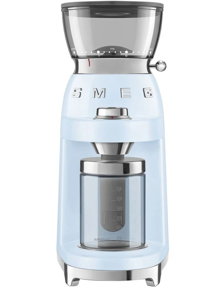 50's Style Coffee Grinder in Pastel Blue CGF03PBAU image 1