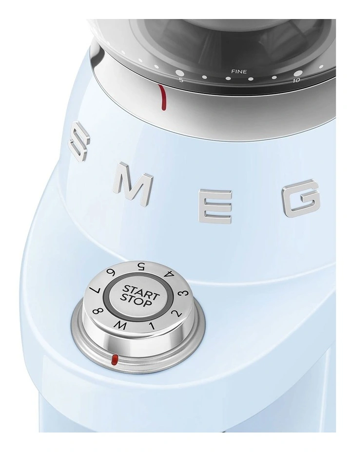 50's Style Coffee Grinder in Pastel Blue CGF03PBAU image 2