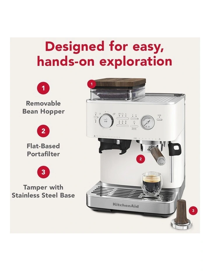 Semi Automatic Espresso Machine Accessory Kit in Walnut image 7