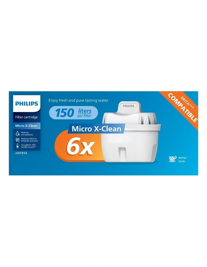 4-Stage X-Clean Micro Jug Filter 6 Pack (AWP212/31) in White image 7