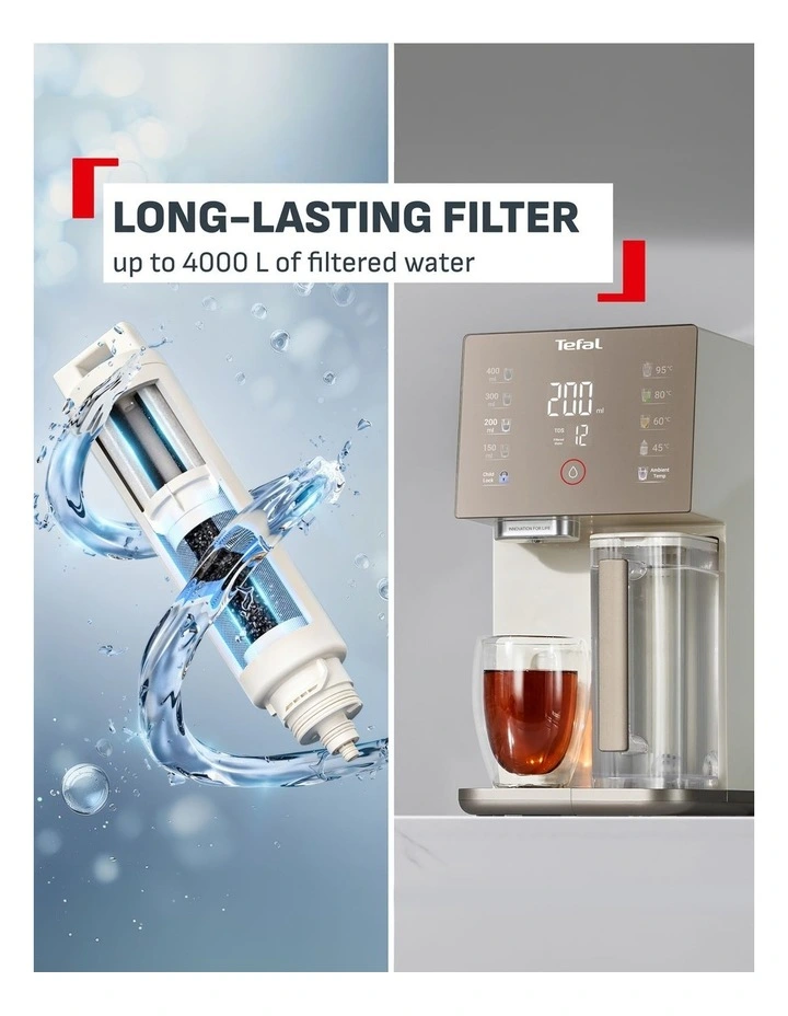 Pure Water RO Compact Ambient & Hot Water Purifier Station in Pepper BR453A image 5